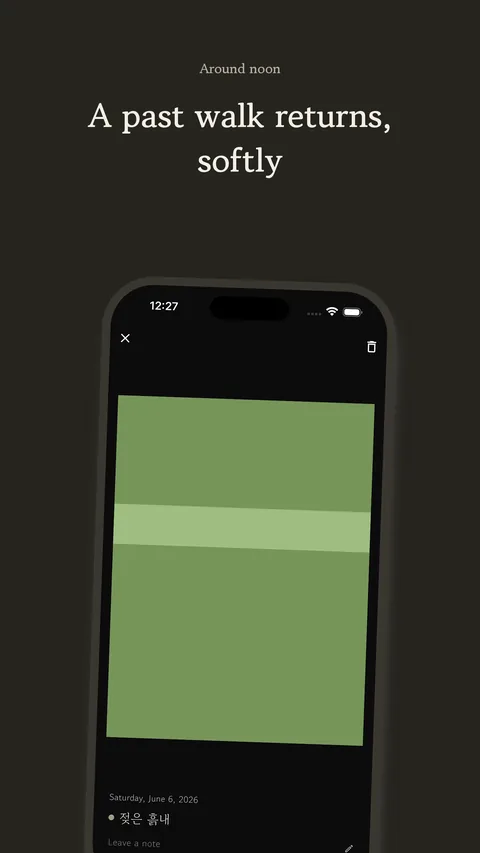 A past photo notification