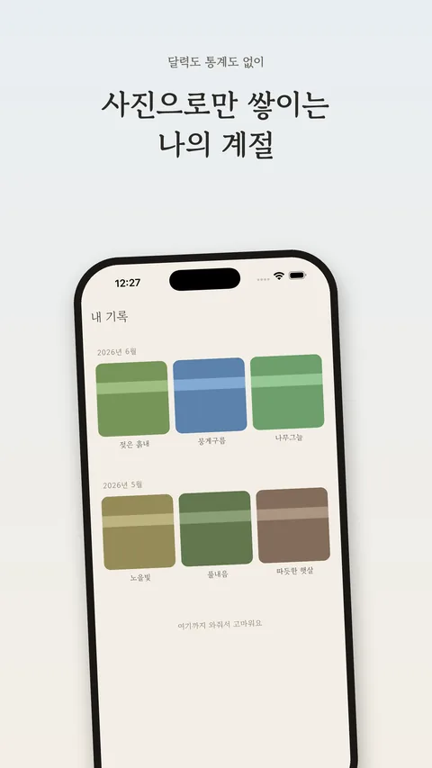 타임라인 화면